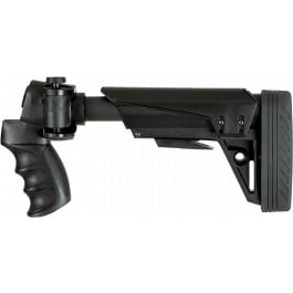 ATI Outdoors Strikeforce GEN2 Side-Folding Shotgun Stock Black, Fits Maverick 88/Mossberg 500/Rem 870 12/20ga, 6-Position Adjustable, Recoil-Reducing Pad.