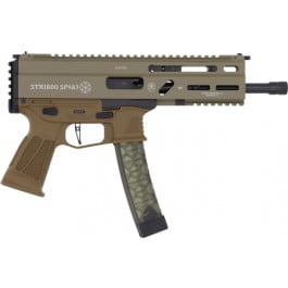 Grand Power Stribog SP9A3 197892004770 Pistol 9mm Luger 8" Barrel 30+1 Semi-Auto Threaded Barrel, FDE, M-LOK Handguard.