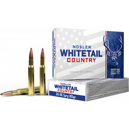 Nosler Nosler 40125 Whitetail Country 30-06Springfield 165 GR Spitzer Boat Tail 20 Per Box