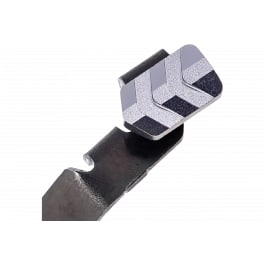 Tyrant CNC TDGSTOP48G <em>Extended</em> <em>Slide</em> <em>Release</em> 9mm - Fits Glock 42/43/43X/48, Gray 6061 Aluminum
