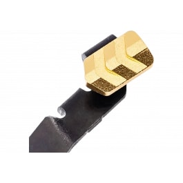 Tyrant CNC TDGSTOP48GOLD <em>Extended</em> <em>Slide</em> <em>Release</em> 9mm - Fits Glock 42/43/43X/48, Gold 6061 Aluminum