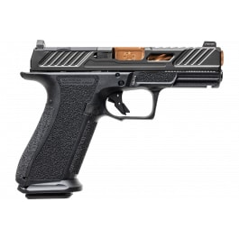 Shadow Systems SS3039CA <em>XR920</em> Elite 9mm 10+1 Bronze Ticn Black Nitride Optic Cut/Serrated/Window Cut Stainless Slide Black Interchangeable Backstrap Grip *CA Compliant