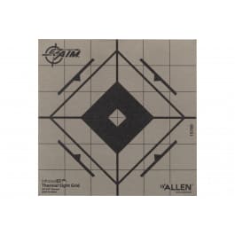 Allen 15789 Thermal Target <em>Sight</em>-<em>In</em> Grid Hanging Paper 6" x 6" Black/Gray