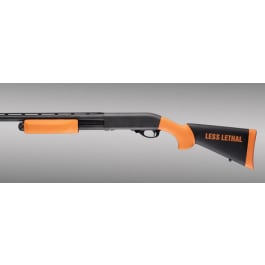 Hogue OverMolded Stock and Forend Black/Orange for Remington 870 12 Gauge, Synthetic Rubber Overmold