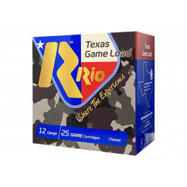 Rio Ammunition TG366TX <em>Texas</em> Game Load High Velocity 12Gauge 2.75" 1 1/4oz 6Shot 25 Per Box