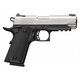 Browning 051121492 1911-380 SS 3.58"COMP 8rd Black/SS w/RAIL*