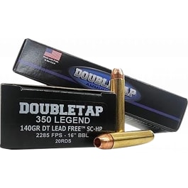 Doubletap Defense DoubleTap 350 Legend DT Lead Free 140gr Solid Copper Hollow Point Brass Case 20 Rounds