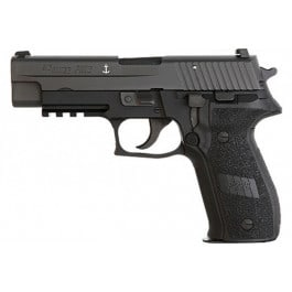 <em>Sig</em> <em>Sauer</em> <em>P22</em>6 MK25 LE 9mm 4.4" Barrel 15rd Semi-Auto Pistol W/ Anchor Engraving, Black