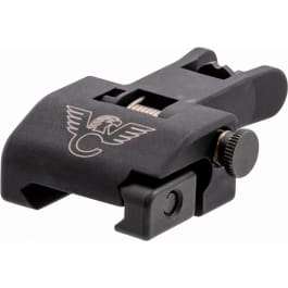 Wilson <em>Combat</em> TRQDSR Rail Mount Rear Sight Quick Detach, Flip-Up Black for AR-15