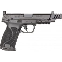 Smith & Wesson 13915 M&P M2.0 Optic Ready <em>Striker</em> <em>Fire</em> 15+<em>1</em> <em>5</em>.60" Barrel, Black Polymer Frame With Picatinny Acc. Rail, Optic Cut/Ported Armornite Slide, Manual Safety