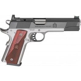 Springfield Armory PX9120LAOS 1911 Ronin 8+1 5" Stainless Steel Barrel Optic Ready Blued Slide Crossed Cannons Checkered Grip