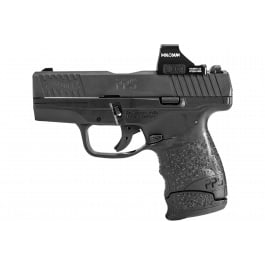 Walther Arms 2851113 PPS M2 6+1/7+1 3.20" Barrel, Polymer Frame, Serrated/Optic Cut Matte Black Tenifer Steel Slide, Finger Grooved Polymer Grip Includes <em>Holosun</em> <em>407K</em> Red Dot