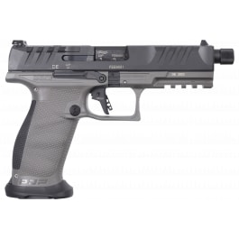 Walther Arms 2877503 PDP Pro SD 18+1 5.10" Threaded Barrel, Black Optic Cut/Serrated Slide, Tungsten Gray Polymer Frame with Pic. Rail, Performance Duty Grip, Flared Magwell