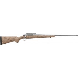<em>Ruger</em> 57153 Hawkeye FTW Hunter Full Size 4+1 24" Matte Stainless Steel Threaded Barrel, Picatinny Rail Stainless Steel Receiver, Speckled Tan/Black HS <em>Precision</em> Synthetic Stock