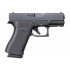 <em>Glock</em> UX4350201FR G43X Sub-Compact Frame 10+1 3.41" Black GMB Barrel, Black nDLC Front Rail/Serrated Steel <em>Slide</em>, Black Polymer Frame w/Beavertail, Black Textured Grip, 