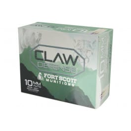 Fort Scott Munitions Fort Scott Munitions Claw Defense 10mm 190gr Solid Copper Flat Nose 20rd Box