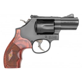 Smith & Wesson 13323 Performance Center Model 19 Carry Comp 357 Mag 6rd 2.50" Matte Blued Carbon Steel Custom Wood Grip Revolver