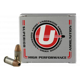 Underwood Ammo Underwood Ammo Extreme Terminal Performance .380 ACP +P 90gr XTP Jacketed Hollow Point 20 Rounds Nickel-Plated Brass.