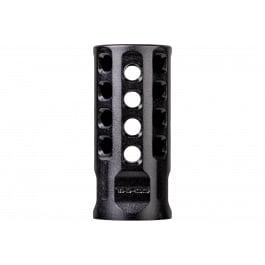 TAPCO Tapco TAP22004 Muzzle Brake Firearm Parts 22 LR Black Anodized Aluminum 1/2"X28 Threads 2" OAL.