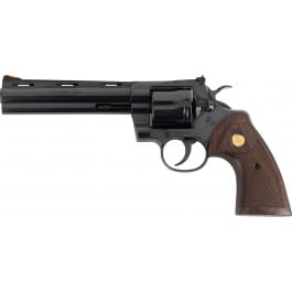 Colt ZPYTHONBP6WTS Python .357 Magnum 6" Barrel 6rd Revolver, Blued W/ Walnut Colt Medallion Grips - Minor Cosmetic Blem