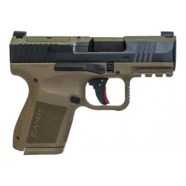 Canik HG7651CABD-N Mete MC9Sub Compact, 9mm Semi-Auto Pistol, 3.18" Bbl. Optic Ready, 2-10rd Mags, California Compliant - Black / FDE