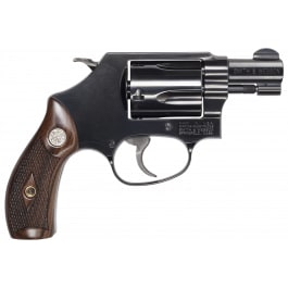 Smith & Wesson 14076 Model 36 J-Frame 38 S&W Spl+P 5rd 1.88" Blued Carbon Barrel, Cylinder & Frame w/Rear Sight Integral Slot, Checkered Wood Grip Revolver