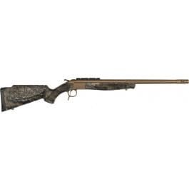 CVA Scout TD V3 CR4443SGZC Rifle, .450 Bushmaster, 22" Fluted Threaded Barrel, Break Action, Bronze/RealTree Excape, Picatinny Rail, Adjustable Comb & LOP.