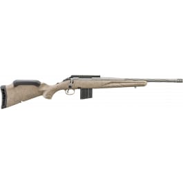 Ruger 46927 American Ranch <em>Gen</em> <em>II</em> Full Size 10+<em>1</em> 16.10" Cobalt Cerakote Spiral Threaded Barrel & Picatinny Rail Steel Receiver, Flat Dark Earth Splatter Adj Comb Synthetic Stock