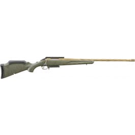 Ruger 46932 American Predator Gen II Full Size 3.1"\s22" Burnt Bronze Cerakote Threaded Barrel, Picatinny Rail Steel Receiver, Green Splatter Adjustable Synthetic Stock