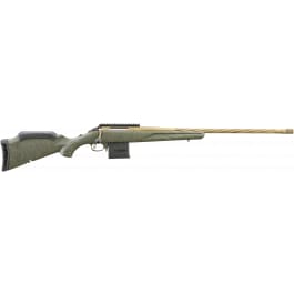 Ruger 46938 American Predator <em>Gen</em> <em>II</em> Full Size 10+<em>1</em> 22" Burnt Bronze Cerakote Threaded Barrel, Picatinny Rail Steel Receiver, Green Splatter Adjustable Synthetic Stock