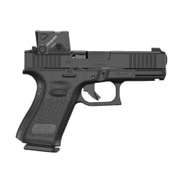 Glock 19 Gen 5, Semi-Automatic 9mm Pistol, COA Aimpoint Optic, Front Serrations, Flared Magwell, Ambidextrous <em>Slide</em> <em>Release</em>, 10+1, 4.02" Barrel, Black