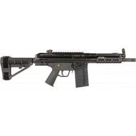 PTR PDWR BR 20+1 8.50" Black Nitride Heavy Contour Threaded Barrel, Black Parkerized Aluminum Picatinny Rail Receiver, SB Tactical Brace, Black Polymer Grip