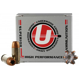 Underwood Ammo Underwood Ammo 334 .45 ACP +P 230gr Jacketed Hollow Point 20Rds Nickel-Plated Brass Case