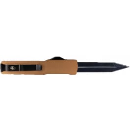 Templar <em>Knife</em> MAAB121 Premium Lightweight <em>Folding</em> Dagger Plain Black Oxide Stonewashed Powder Coated Powder Coated D2 Steel Blade, Bronze Aged Aluminum Handle