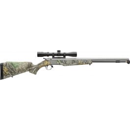 CVA PR2118SSCP <em>Wolf</em> w/Optic 24" Stainless Steel Barrel & Drilled & Tapped Stainless Steel Receiver, Fixed Realtree Edge Synthetic Stock, KonusShot 3-9x32mm