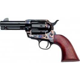 Pietta 1873 SA733024ML Revolver 9mm Luger 3.50" 6rd SAO Blued/Walnut, Color Case Hardened Frame, Blade Sights