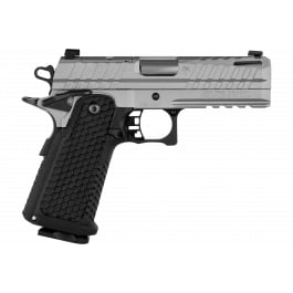 Live Free Armory LFAPF812076 Apollo 11 9mm 17+1 4.15" 416 Stainless Slide Elite Gray Cerakote Black Polymer Grip