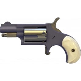 <em>North</em> <em>American</em> Arms 22LRORCHID Mini-Revolver #5 Shot 1.13" Orchid Cerakote Stainless Steel Barrel & Frame, Orchid/Stainless Cylinder, White Pearlite Grip, Stainless Exposed Hammer Revolver