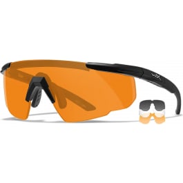 Wiley X 308 Saber Advanced Smoke Gray/Clear/Light Rust Lens Polycarbonate Matte Black Frame