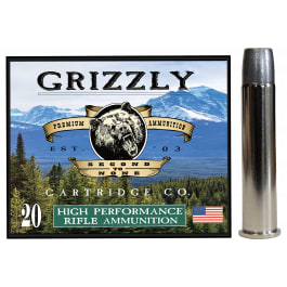 Grizzly Ammo 45-70 Gov +P 405gr Bonded Flat Point 20rd Brass Case GC45/70+P4