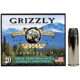 Grizzly Grizzly 45 Colt 265gr Wide Flat Nose Gas Check Brass Case Ammo 20 Rounds GC45C4