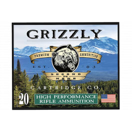 Grizzly Ammo 357 Sig 125gr Full Metal Jacket Flat Point Brass Case 20 Rounds GC357S3 815152011251