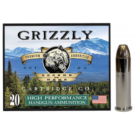 Grizzly Ammo GC357M9 357 Magnum 148gr Jacketed Hollow Point 20rd Brass Case