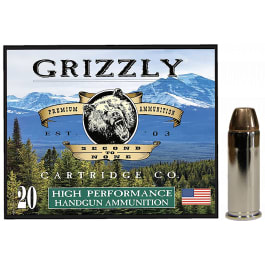 Grizzly Grizzly High Performance 44 Special 240gr Jacketed Hollow Point Brass Case Ammunition 20 Rounds GC44SP5