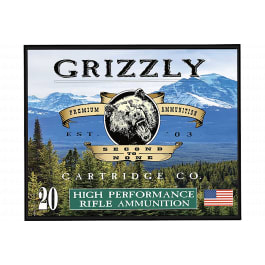 Grizzly Ammo Sub-Sonic 45-70 Gov 410gr Full Metal Jacket Flat Point Brass Case 20 Rounds.