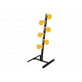 Caldwell AR500 Dueling Tree Steel Target, 3/8" Rifle Rated AR500, Six 6" Reactive Plates.