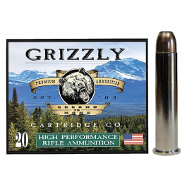 Grizzly Grizzly Ammo GC45/70+P3 45-70 Government +P 350 Grain Bonded Flat Point 20/Box Brass Case