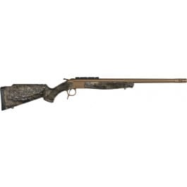 CVA Scout TD V3 CR4440SGZC Rifle, 360 Buckhammer, 20" Barrel, Break Action, Synthetic, Bronze/RT Excape, Fluted Barrel, Threaded Muzzle.