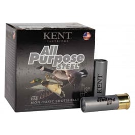 Kent Cartridge Kent Cartridge AP123S36-4 12 Gauge 3" 1 1/4 oz #4 Steel Shot 25 Rounds Brass-Plated Steel Case