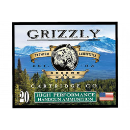 Grizzly Grizzly Ammo High Performance 38 Special +P 148gr Full Metal Jacket Flat Point 20rd Box Brass